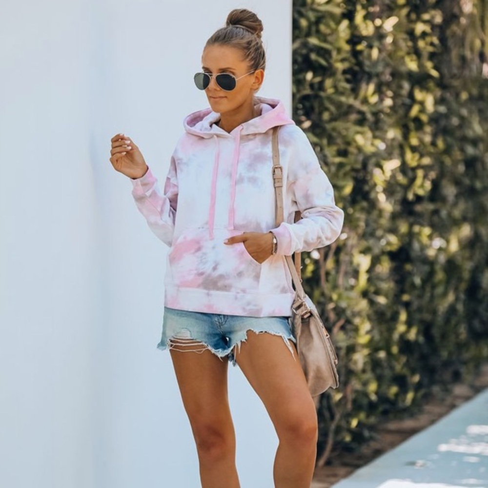 Fields of lavender Tye-Dye Hoodie